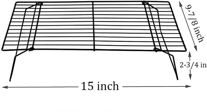 Kingrol 2 Pack 3-Tier Stackable Cooling Rack, Non-stick Wire Cake Rack for Pies, Cookies, Pastries - Image 3