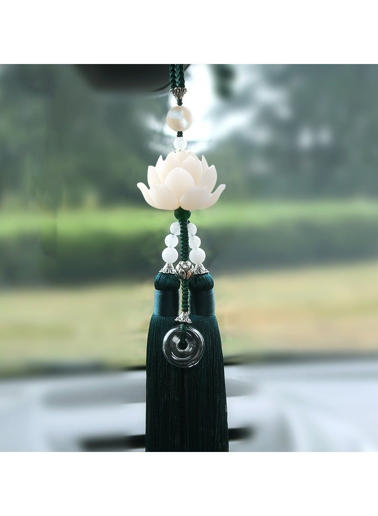 KUYING High End Bodhi Lotus Magnolia Flower Pendant For Interior Rearview Mirror 