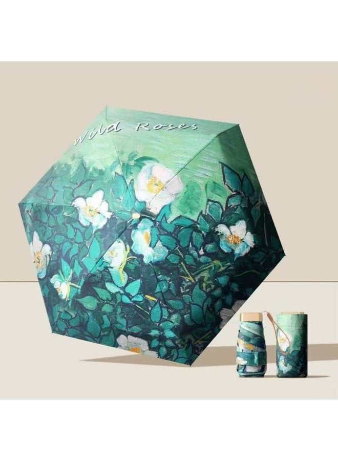 BAODINI TK popular new Chinese style folding umbrella with ancient style, suitable for both rain and sunshine, sun protection and UV protection, sun umbrella for women - Image 1