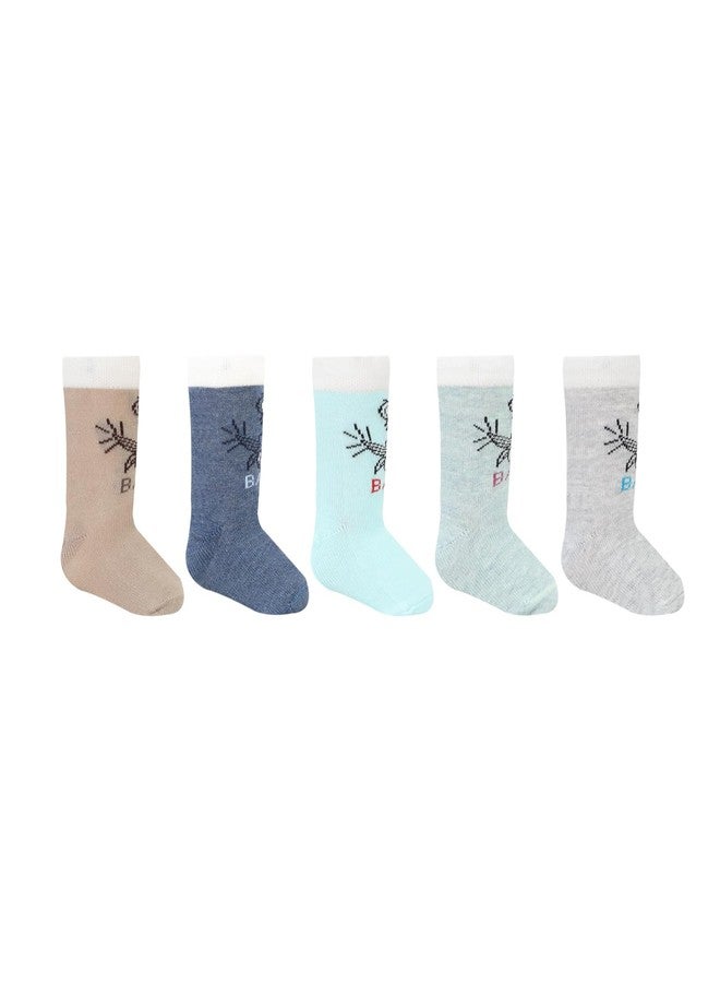 Bonjour Poochie Baby Kids Socks for Infants Pack of 5 - Image 1