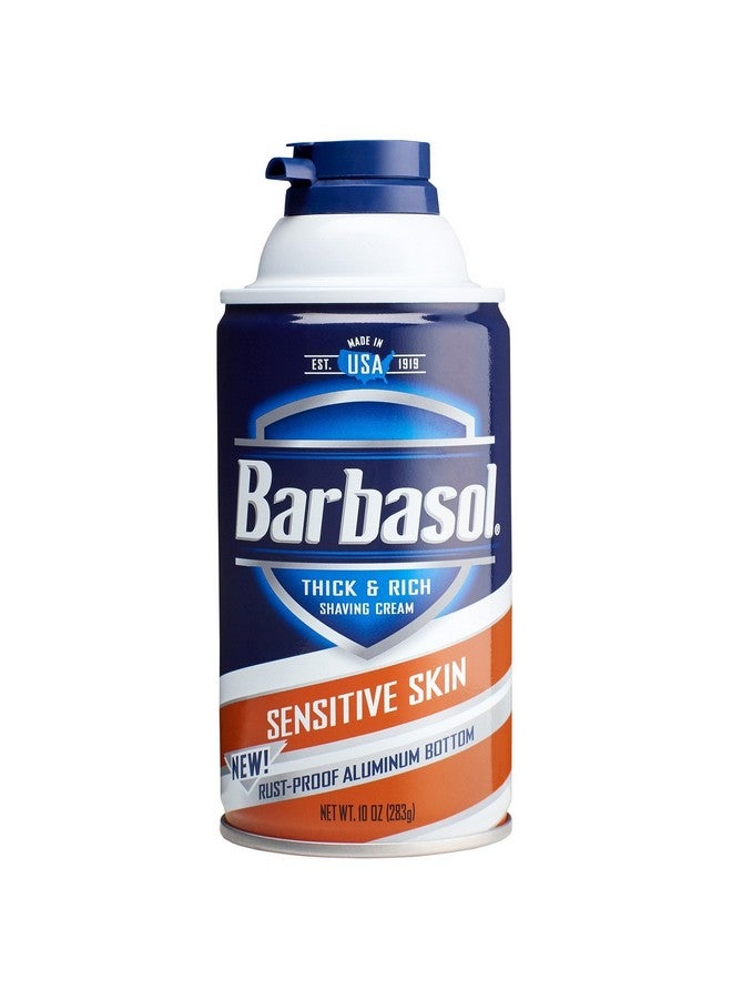 Barbasol Sensitive Skin Thick And Rich Shaving Cream 10 Ounce - Image 1