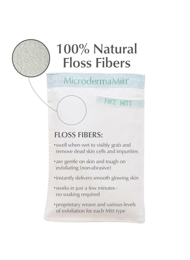 MicrodermaMitt Deep Exfoliating Mitt Scrub for Face, Lips & Neck - Dead Skin & Blackheads Remover - Gentle Facial Scrubber - Exfoliator Glove for Shower - Women Skin Care  - Image 4