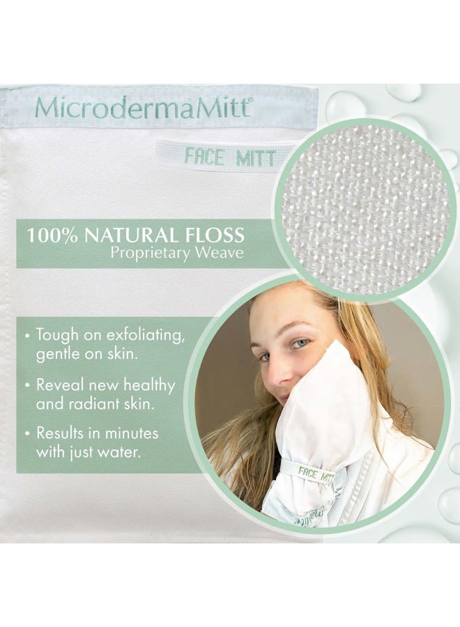 MicrodermaMitt Deep Exfoliating Mitt Scrub for Face, Lips & Neck - Dead Skin & Blackheads Remover - Gentle Facial Scrubber - Exfoliator Glove for Shower - Women Skin Care  - Image 2
