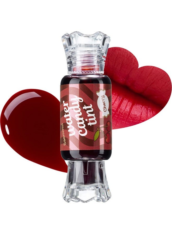 THESAEM THE SAEM Saemmul Water Candy Tint #1 Cherry - High Pigment Long Lasting Lip Stain Juicy Fruity Vivid Colors - Transfer Proof, Weightless & Smudge Proof, 0.3 fl.oz. - Image 2
