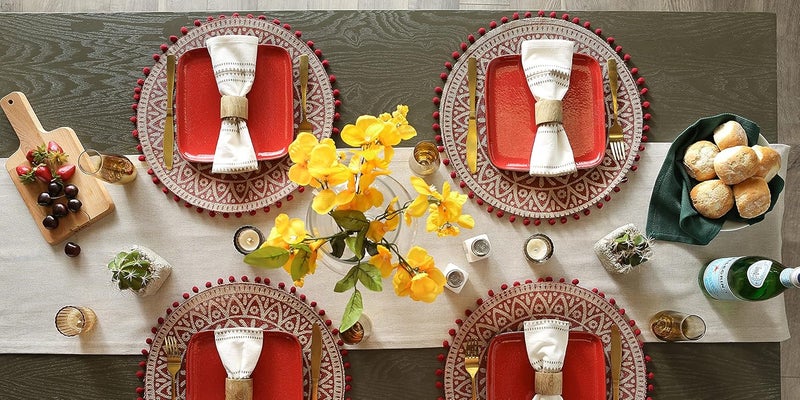 DII Chambray Kitchen, Tabletop Collection, Stone, 14x108 Table Runner - Image 5