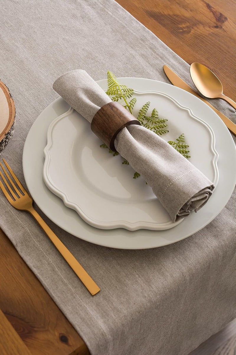 DII Chambray Kitchen, Tabletop Collection, Stone, 14x108 Table Runner - Image 4