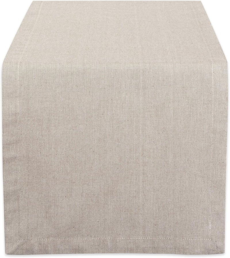 DII Chambray Kitchen, Tabletop Collection, Stone, 14x108 Table Runner - Image 1
