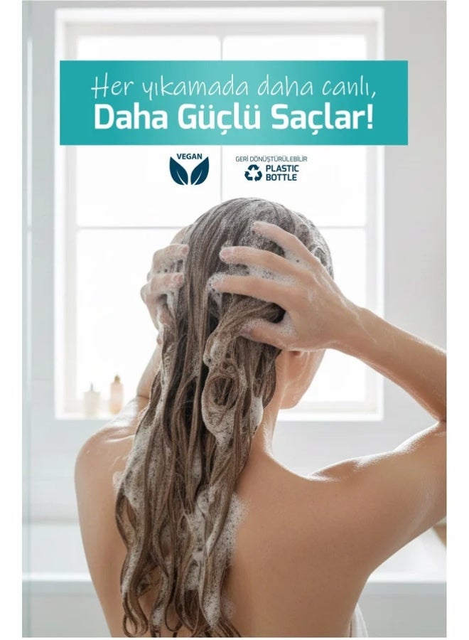 أجيفا شامبو أجيڤا يلانغ يلانغ وليبوسوميد سي برو كير - 500 مل | عناية ترميمية 6 في 1 للشعر التالف والضعيف | نباتي، زيت الأرغان وفيتامين هـ | ينعم الأطراف ويعزز اللمعان - Image 3