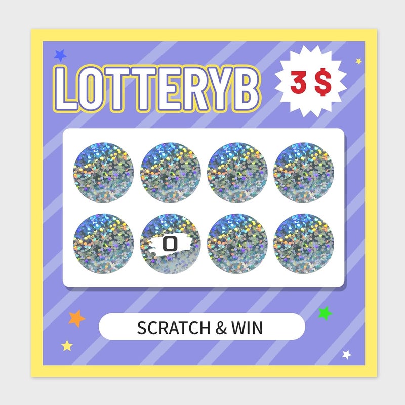 Imeepa 300 Pack Scratch Off Stickers, 3" Round Circle Scratch Off Labels, Self Adhesive Scratch Off Cards for Lottery Tickets DIY, Raffle Card Creating-Holographic Silver - Image 5