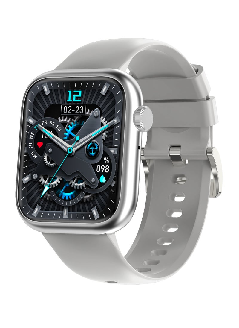 iOsuite Smart Watch Support Bluetooth Calling 1.83" HD  Fashion Screen Fitness Tracker with Heart Rate, SpO2, Sleep, Drinking reminder, Support Android and IOS Phones - Gray - FBW40  - Image 1
