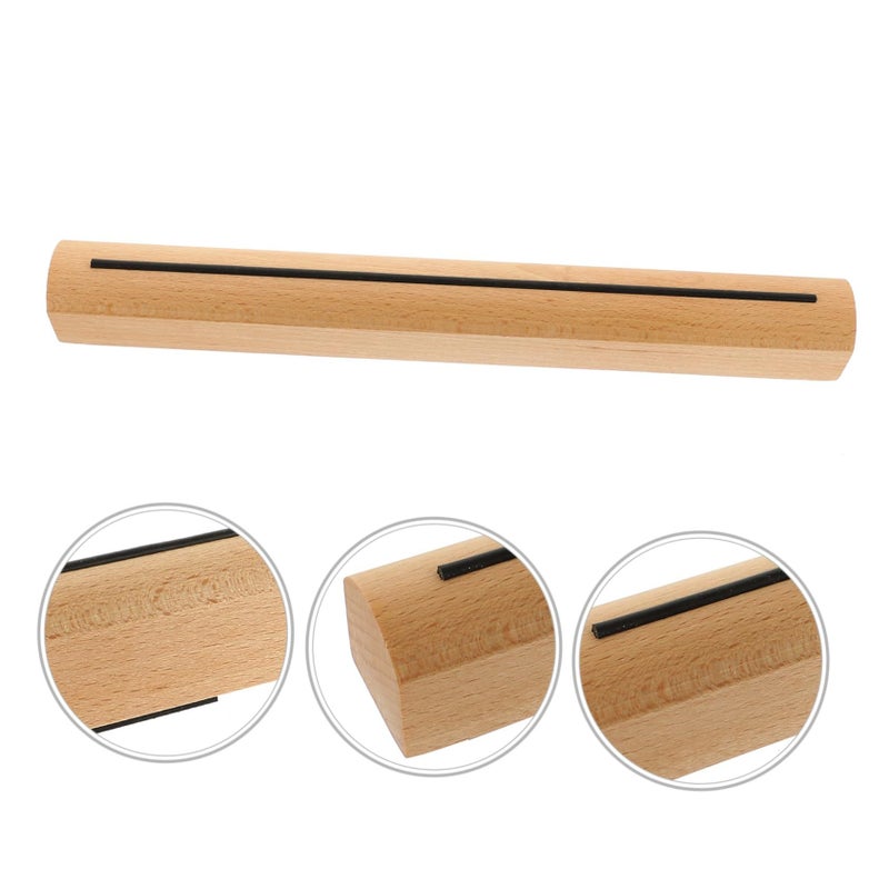 Natural Wood Laptop Stand Tablet Desk Holder Space Saving Portable - Image 4
