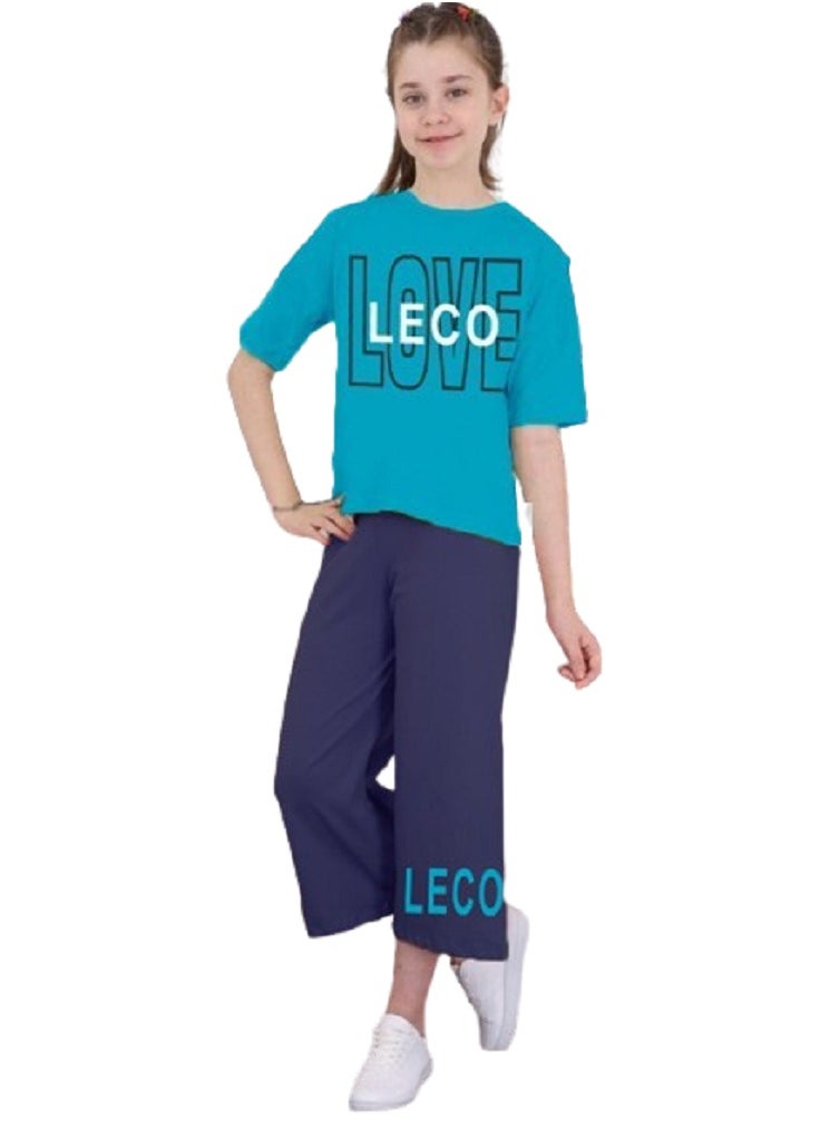 lecoo Girls  summer cotton pajamas - suitable for going out, clubbing and home - sizes from 12 to 16 years 