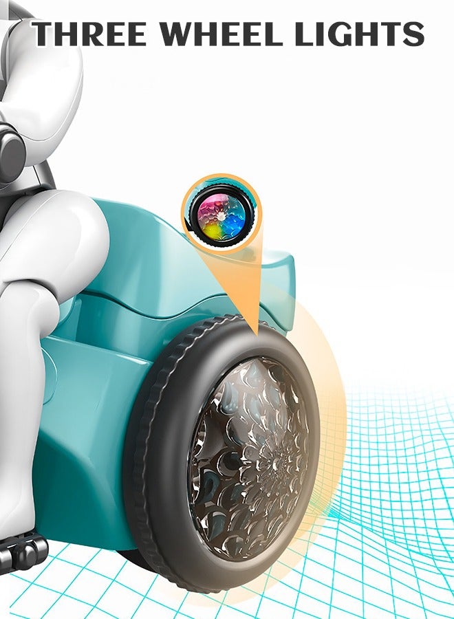 GROIC Electric Tricycle Toy for Kids, Tricycle Car Model Bike Toys with Flashing Lights and Music Sound, Rotating Stunt Car Automatic Riding 360 Degree Rotation Bicycle Entertainment for Children - Image 5