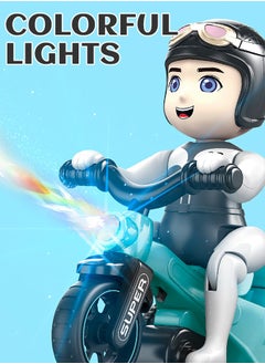 GROIC Electric Tricycle Toy for Kids, Tricycle Car Model Bike Toys with Flashing Lights and Music Sound, Rotating Stunt Car Automatic Riding 360 Degree Rotation Bicycle Entertainment for Children  - Image 3