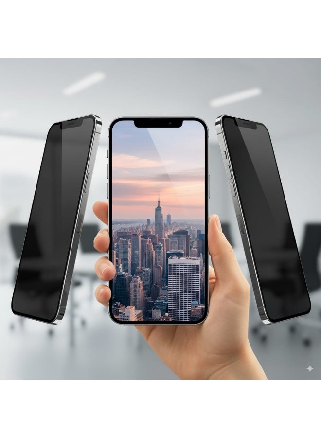 MEIBO Premium Pack 1 iPhone 16 Pro Max Privacy Screen Protector, Ultra anti-fingerprint, 25 Degree Anti Peeping - Image 3