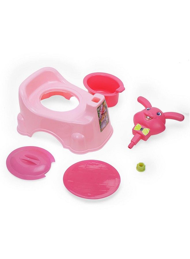 Nabhya Rabbit Baby Potty Training Seatchair For Kidsinfant Potty Toilet Chair With Removable Tray & Closing Lid (Pink) - Image 5