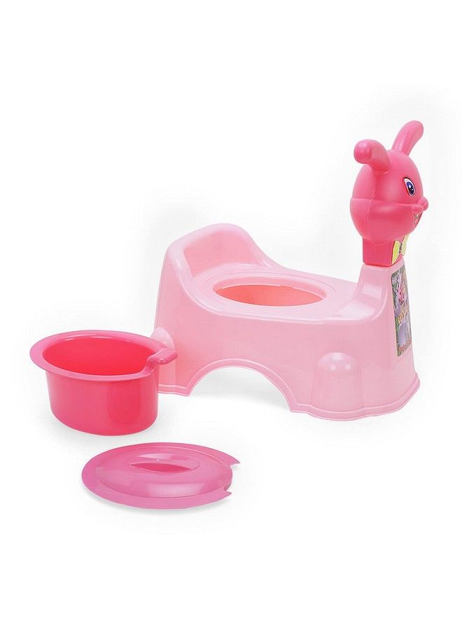 Nabhya Rabbit Baby Potty Training Seatchair For Kidsinfant Potty Toilet Chair With Removable Tray & Closing Lid (Pink) - Image 4