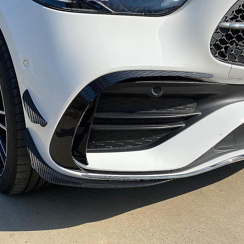 2pc Bumper Lower Spoiler For Mercedes-benz C-class W206 2022 Black - Image 2
