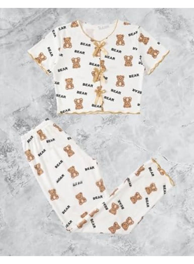 Women's strapless pajamas – lightweight, breathable summer sleepwear – continuous comfort during sleep (code 478) k - Image 2