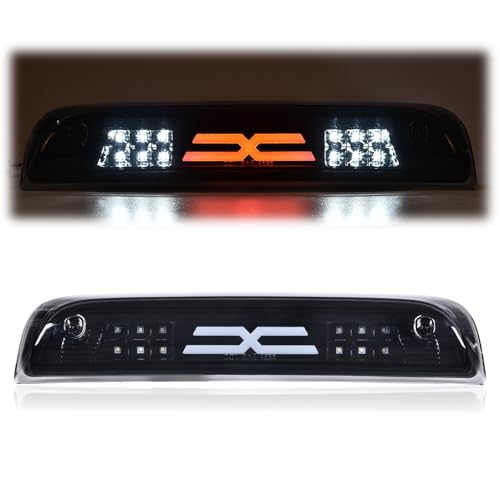 GPLUS G-PLUS LED 3rd Brake Light Fit for Chevy Silverado 2014-2020/Fit GMC Sierra 2014-2020 X Type Led Bar High Mount Stop Light Rear Tail Cargo Lamps Black Smoked Lens Black Housing Tercera Luz De Freno - Image 1