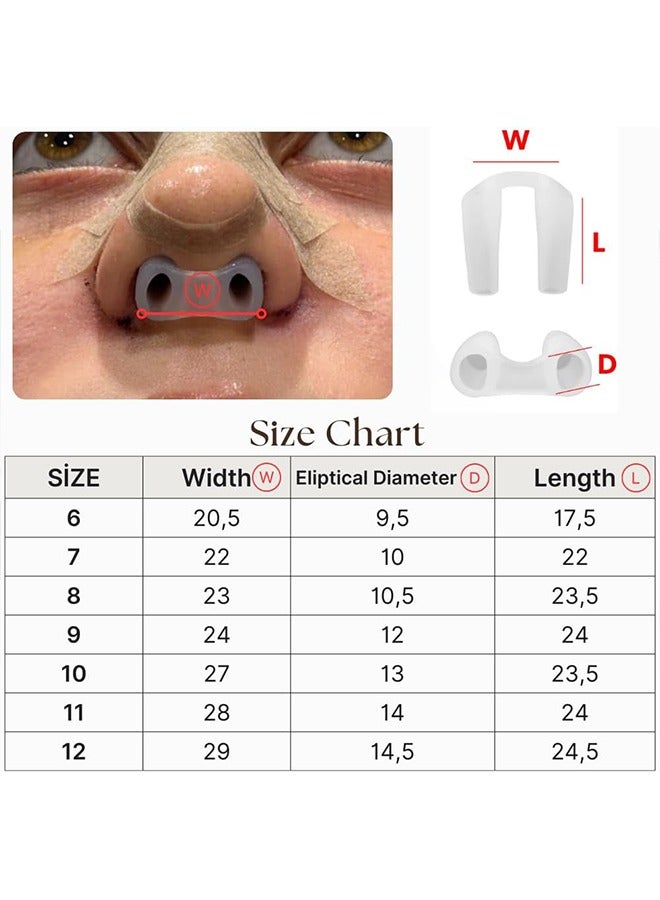Unewshi Face healthly Silicone Nostril Retainer, Nose Pad for Surgery, Nose Retainer Rhinoplasty, Retainer for Work Surgery,%100 Silicone Nose Stud (No. 7) - Image 2