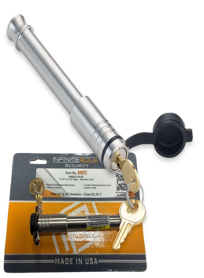 InfiniteRule Security 61072 | Receiver Lock for 2" and 2.5" Receiver Class III, IV, V - Image 1