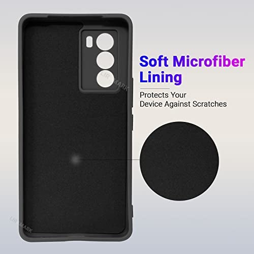 LIRAMARK Silicone Soft Back Cover Case for Vivo iQOO 9 SE 5G (Silicone Black) - Image 2