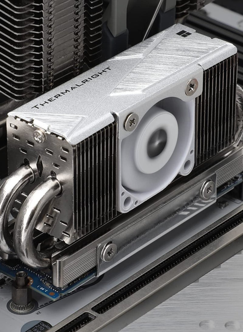 Thermalright HR10 2280 PRO SSD Cooler, Double Sided Heatsink, Carries 14.8W/m.k Silicone Pad, Includes 4 heatpipes, Reflow Process, 2280 SSD Heatsink Cooler for Desktop - Image 2