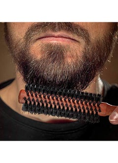 ZilberHaar Styler Round Beard And Hair Brush 1.3 Inch Pure Boar Bristle And Wood Round Brush Beard Blow Drying Brush Styling Brush For Men  - Image 4