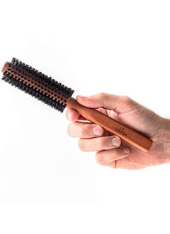 ZilberHaar Styler Round Beard And Hair Brush 1.3 Inch Pure Boar Bristle And Wood Round Brush Beard Blow Drying Brush Styling Brush For Men  - Image 3