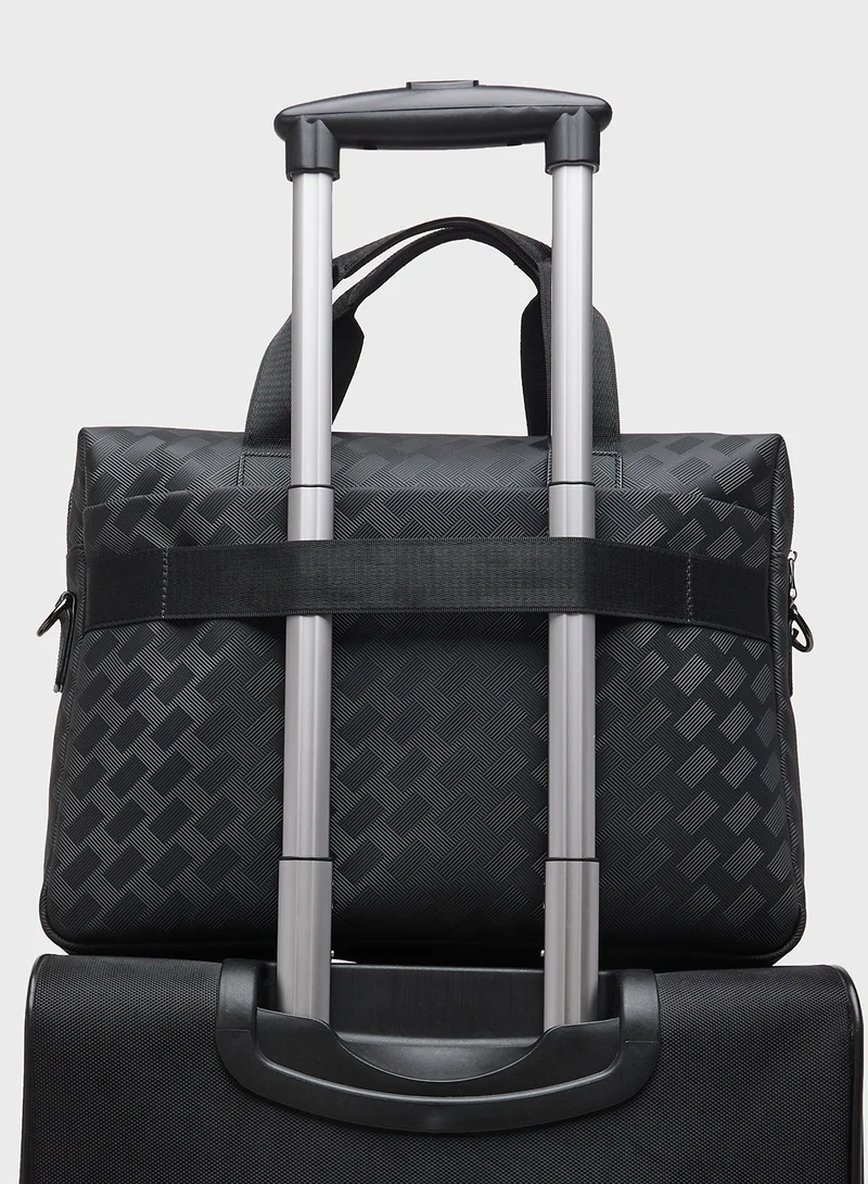 Robert Wood Embossed 14 Inch Office Laptop Bag