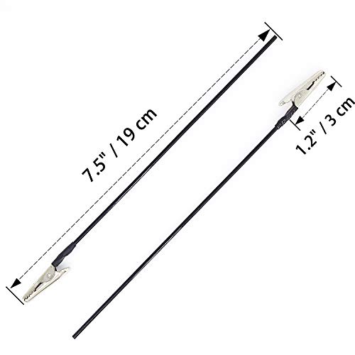 Yocoolfun 30 Pack Model Painting Alligator Clip Stick with Rubber Tips Modeling Tools,Metal Wire Clamps Long-Tailed Clasp for Hobby Modeling DIY Card Photo Memo for Airbrush Hobby Model Parts - Image 3