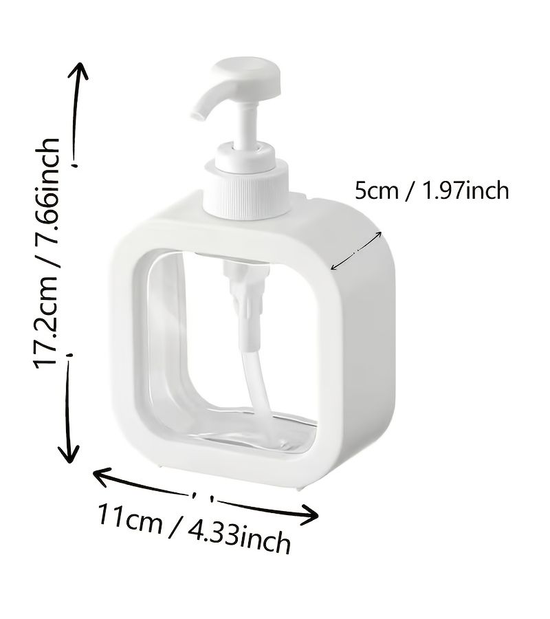 White Paw Print Soap Dispenser Pump Bottle With Heart Design Refillable - Image 2