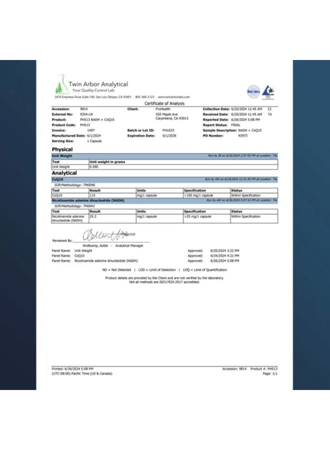 ProHealth NADH + CoQ10 (60 capsules) - ProHealth - Image 3