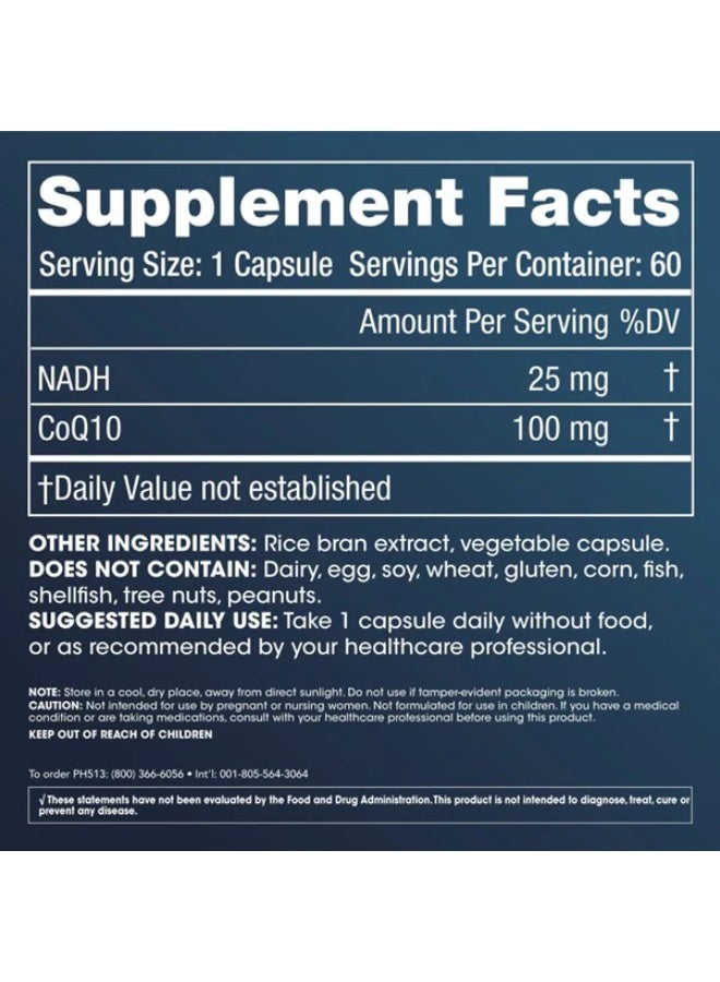ProHealth NADH + CoQ10 (60 capsules) - ProHealth - Image 2