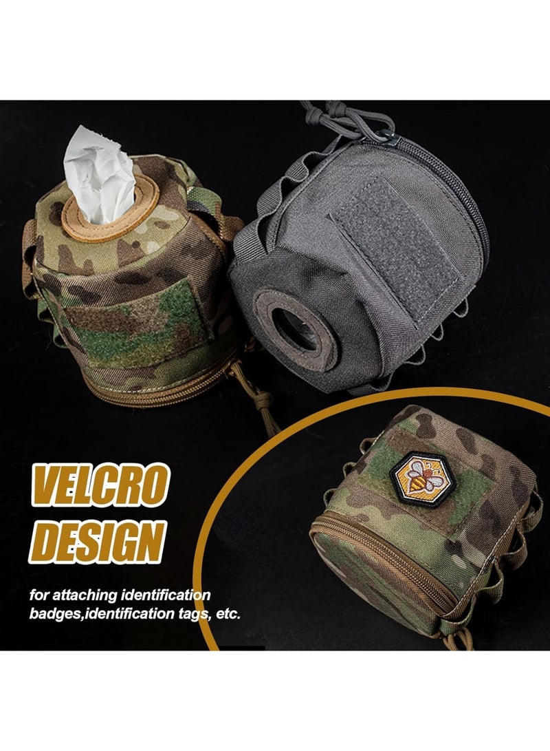 SOLARAE Camping Toilet Paper Holder, Waterproof Portable and Foldable Roll Paper Case, Proof Roll Storage Bag for Car Bathroom Camping and Hiking - Image 1