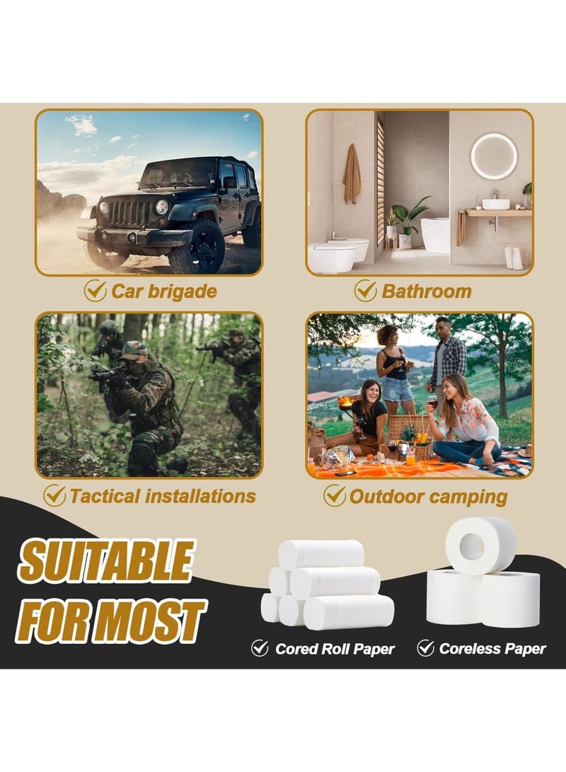 SOLARAE Camping Toilet Paper Holder, Waterproof Portable and Foldable Roll Paper Case, Proof Roll Storage Bag for Car Bathroom Camping and Hiking - Image 4