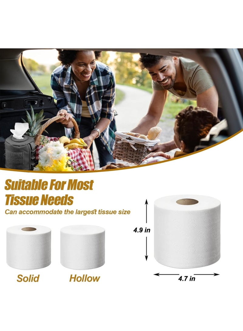 SOLARAE Camping Toilet Paper Holder, Waterproof Portable and Foldable Roll Paper Case, Proof Roll Storage Bag for Car Bathroom Camping and Hiking - Image 3