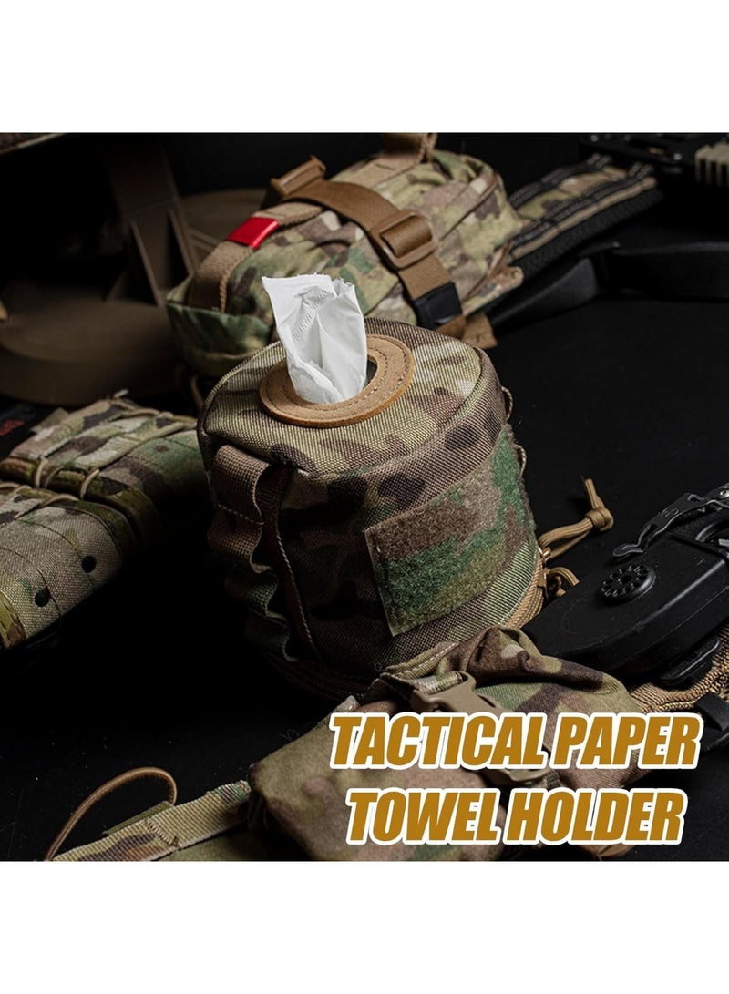 SOLARAE Camping Toilet Paper Holder, Waterproof Portable and Foldable Roll Paper Case, Proof Roll Storage Bag for Car Bathroom Camping and Hiking - Image 5