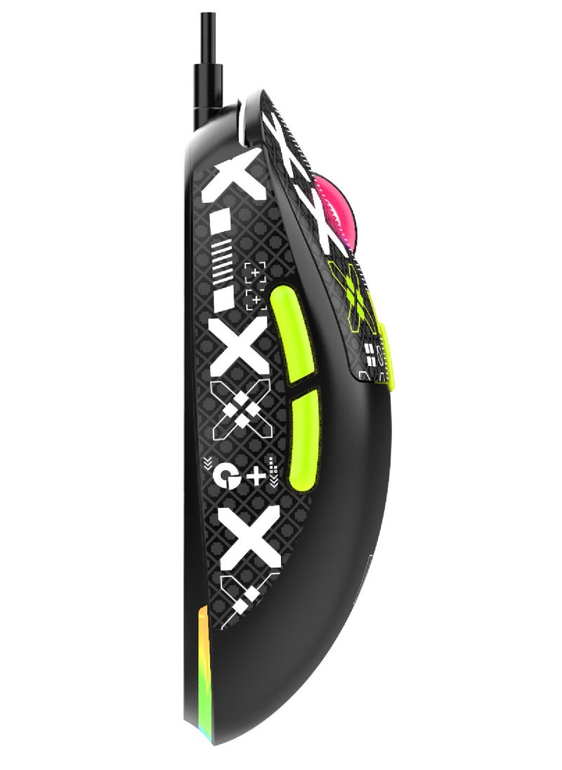 ARNOTEC - Wired gaming mouse RGB luminous lightweight gaming mouse protective sticker custom gaming mouse office business gaming integrated mouse desktop notebook USB wired mouse - Image 1