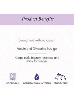 Curl Up Ultra Defining Hair Gel - Strong Hold Flaxseed Hair Gel - For Dry Frizzy , Wavy & Curly Hair - Sulphate Paraben & Silicone Free - 200Ml  - Image 4