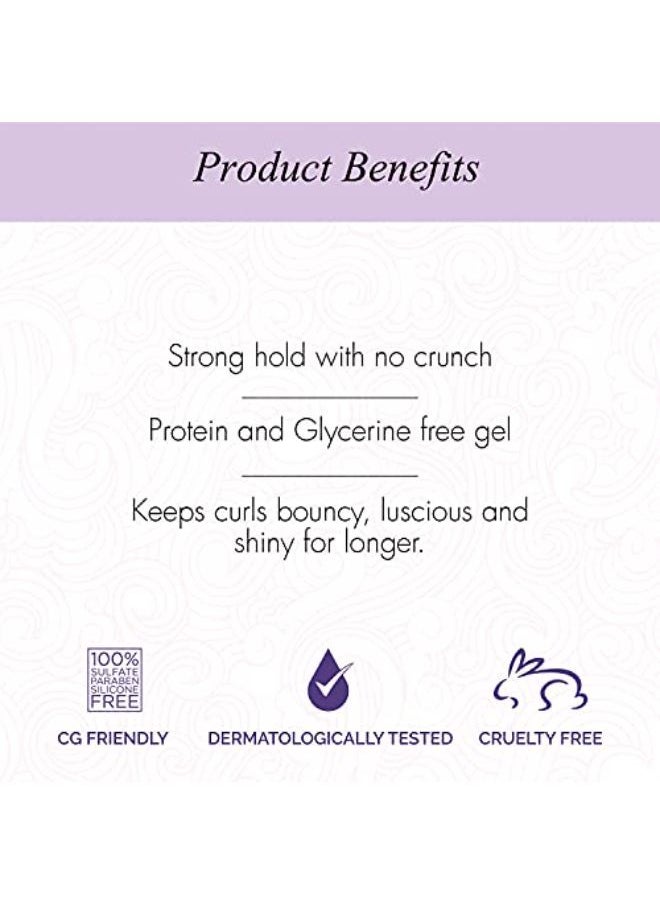 Curl Up Ultra Defining Hair Gel - Strong Hold Flaxseed Hair Gel - For Dry Frizzy , Wavy & Curly Hair - Sulphate Paraben & Silicone Free - 200Ml  - Image 4