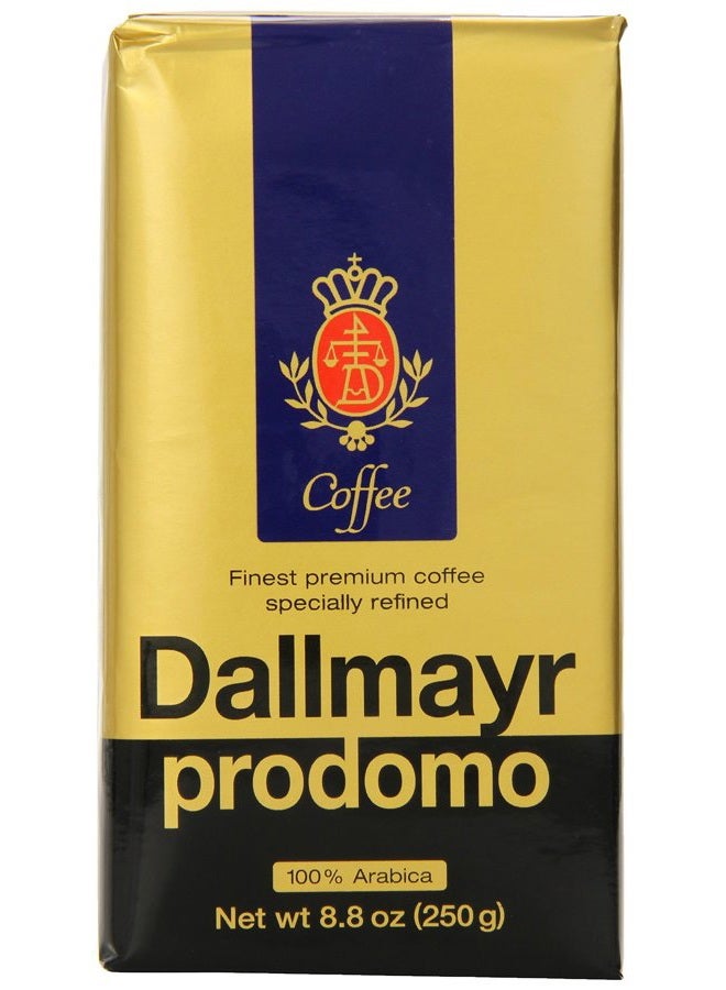 Dallmayr Gourmet Coffee, Prodomo (Ground), 8.8-Ounce Vacuum Packs (Pack of 3) - Image 1