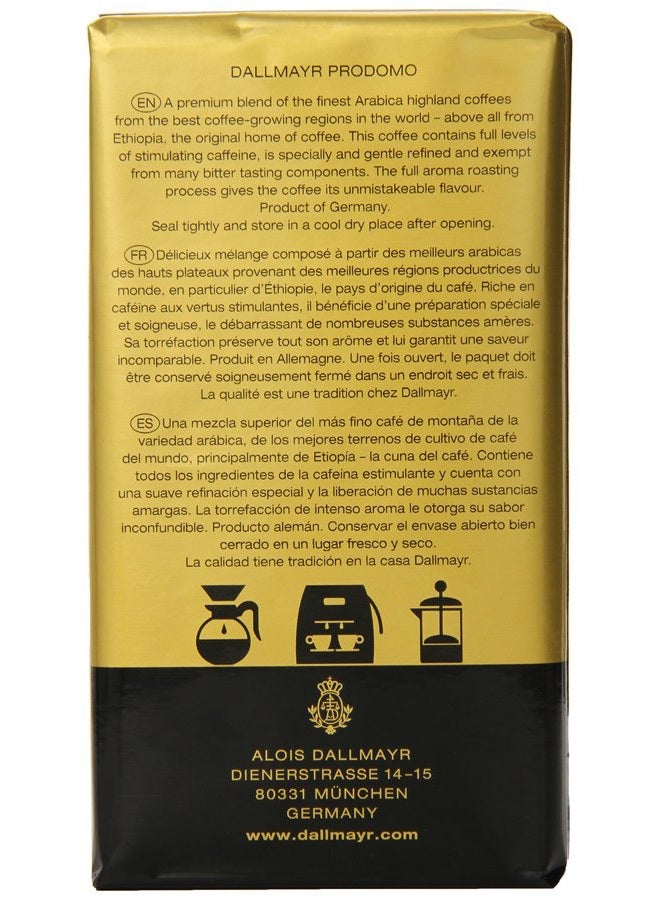 Dallmayr Gourmet Coffee, Prodomo (Ground), 8.8-Ounce Vacuum Packs (Pack of 3) - Image 2