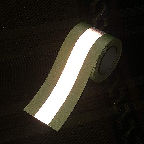 JINBING 2" x 10' High Visibility Fluorescent Yellow Reflective Flame Fire Retardant FR Fabric Tape Sew On - Image 4