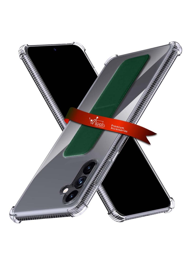 Wtech Samsung Galaxy A56 5G 2025 / Samsung Galaxy A36 5G 2025 TPU Hand Grip Air Pillow Case Cover - Dark Green - Image 1