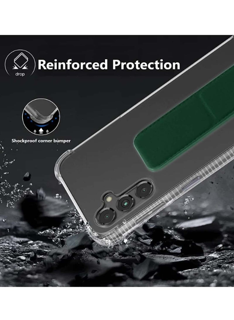 Wtech Samsung Galaxy A56 5G 2025 / Samsung Galaxy A36 5G 2025 TPU Hand Grip Air Pillow Case Cover - Dark Green - Image 4