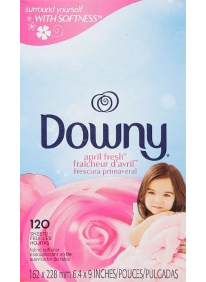 Downy Fabric Softener Dryer Sheets, April Fresh, 120 Count - Image 5