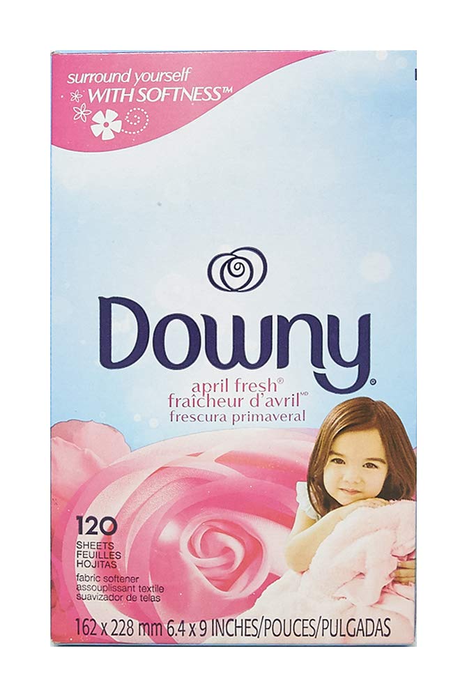 Downy Fabric Softener Dryer Sheets, April Fresh, 120 Count - Image 1