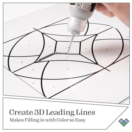 Gallery Glass Liquid Leading Kit, Perfect for DIY Stained Glass Paint Projects, Set of 4, PROMOGGLL24 - Image 3